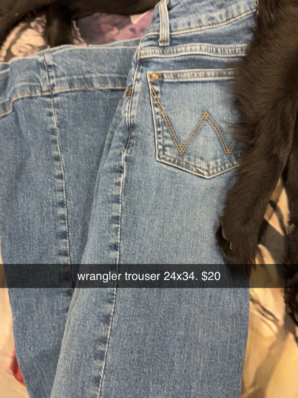 Wrangler Straight-Leg Mid Wash Blue Jeans